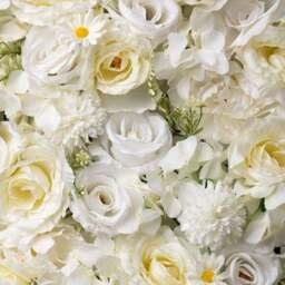 Set of 2 Artificial Premium Mixed Flower Wall Panels - thumbnail 2