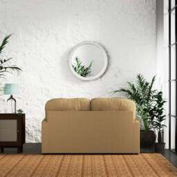 Martha 2 Seater Double Sofa Bed, Slub Faux Linen - thumbnail 5