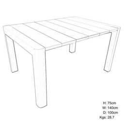 Modura Henrik Rectangular Table, 140cm - thumbnail 6