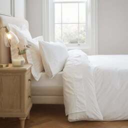 Dorma Crisp & Fresh 400 Thread Count Egyptian Cotton Percale Flat Sheet - thumbnail 2