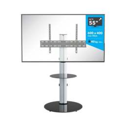 "Eno Pedestal TV Stand with Shelf for TVs up to 55""" - thumbnail 3
