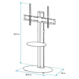 "Eno Pedestal TV Stand with Shelf for TVs up to 55""" - thumbnail 5