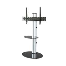 "Eno Pedestal TV Stand with Shelf for TVs up to 55""" - thumbnail 2