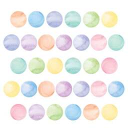 Watercolour Spots Small Wall Sticker - thumbnail 2