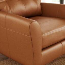 Sven Vintage Leather Snuggle Chair - thumbnail 2