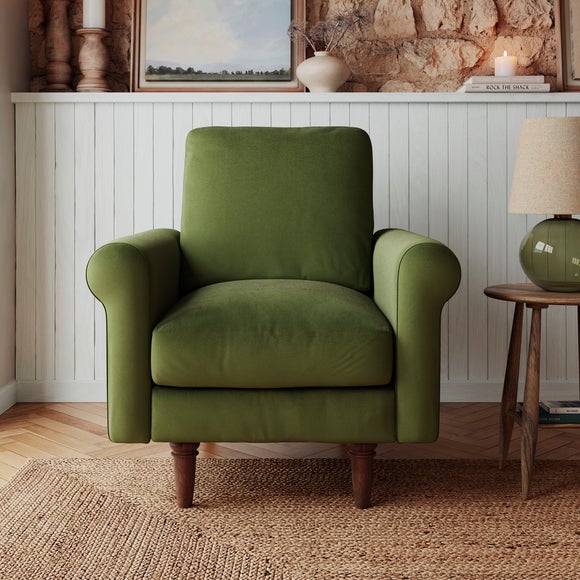 Maeve Velvet Compact Armchair - image 1