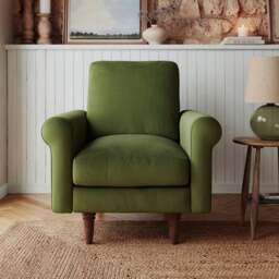Maeve Velvet Compact Armchair