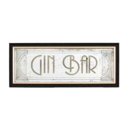 Cedar and Sage Antique Printed Gin Bar Wall Mirror