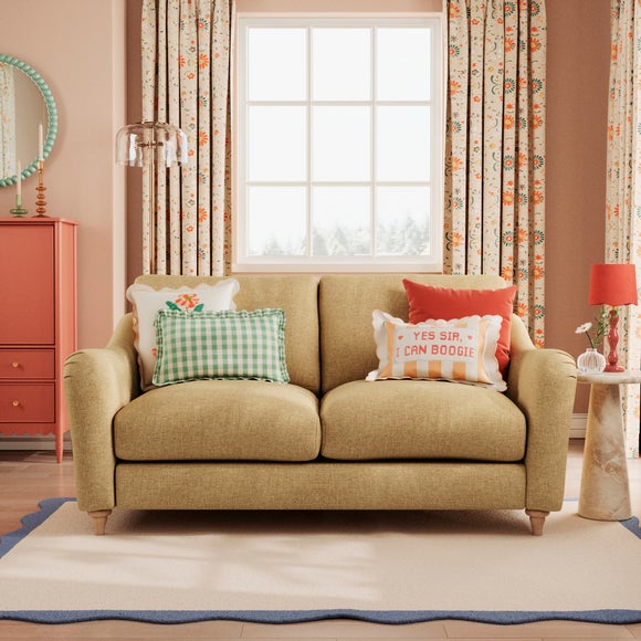 Hattie Slub Faux Linen 2 Seater Sofa - image 1