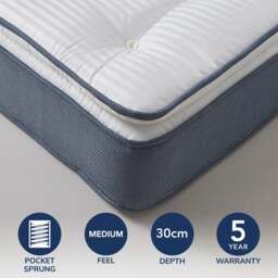 Commercial Collection Crib 5 1000 Pocket Pillow Top Mattress - thumbnail 1