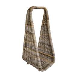 Natural Rattan Tall Log Storage Basket - thumbnail 3