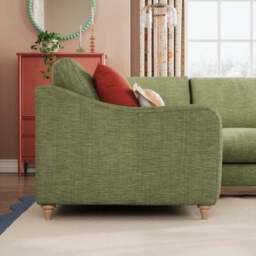 Hattie Slub Faux Linen Corner Sofa - thumbnail 2