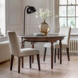 Matola Set of 2 Dining Chairs, Linen - thumbnail 3