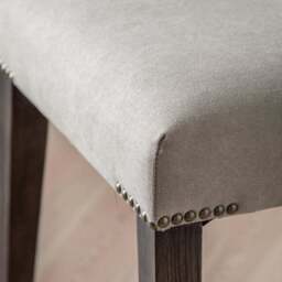 Matola Set of 2 Dining Chairs, Linen - thumbnail 5
