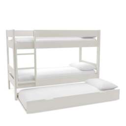 Compact Wooden Bunk Bed With Open Trundle - thumbnail 4