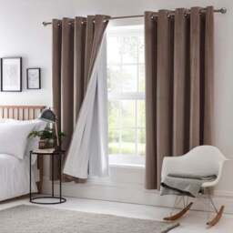 Blackout Eyelet Curtain Linings - thumbnail 2