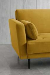 Selma Velvet Corner Double Sofa Bed - thumbnail 4