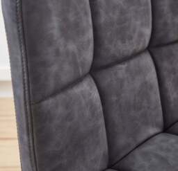 Jasmine Adjustable Height Swivel Bar Stool, Faux Leather - thumbnail 3