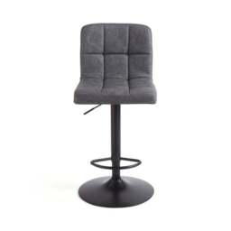 Jasmine Adjustable Height Swivel Bar Stool, Faux Leather - thumbnail 6