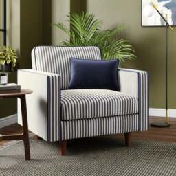 Zoe Linford Stripe Armchair - thumbnail 1