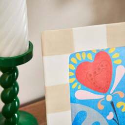 Striped Ceramic Photo Frame - thumbnail 3