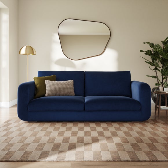 Luca Matte Soft Velvet 4 Seater Sofa - image 1