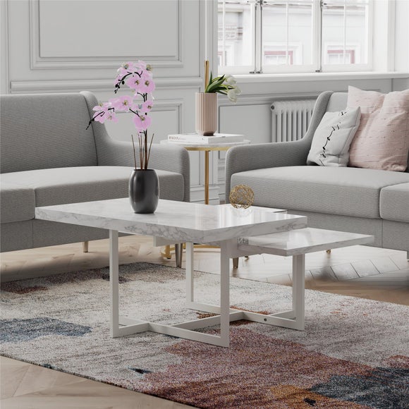 Brielle Coffee Table, Faux Marble - image 1