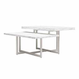 Brielle Coffee Table, Faux Marble - thumbnail 4