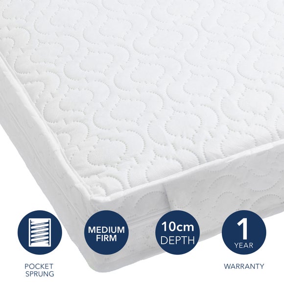 Babymore Pocket Sprung Cot Mattress - image 1