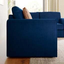 Abel Matte Velvet Corner Sofa - thumbnail 3