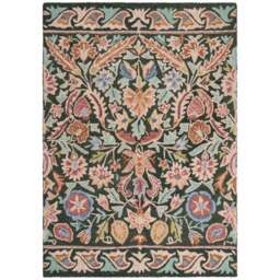 Annalise Mid Century Floral Wool Rug - thumbnail 5