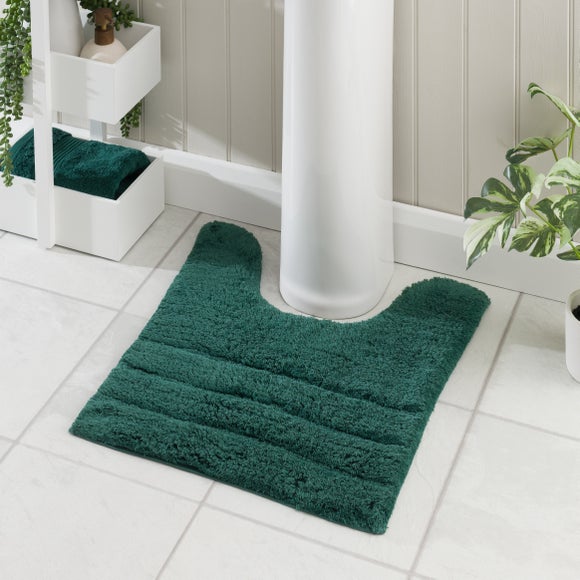 Luxury Cotton Textured Stripe Pedestal Mat - image 1