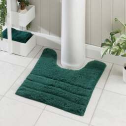 Luxury Cotton Textured Stripe Pedestal Mat