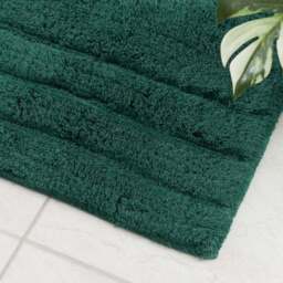 Luxury Cotton Textured Stripe Pedestal Mat - thumbnail 2