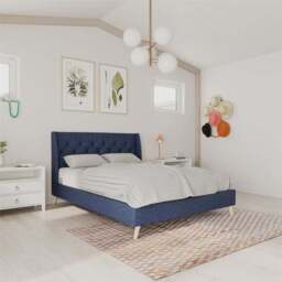 Novogratz Her Majesty Bed, Linen - thumbnail 2