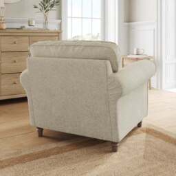 Flori Soft Chenille Armchair - thumbnail 3
