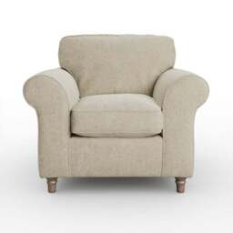Flori Soft Chenille Armchair - thumbnail 6