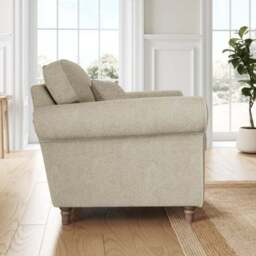 Flori Soft Chenille Armchair - thumbnail 2