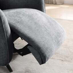 Emil Chenille Recliner Swivel Chair - thumbnail 6