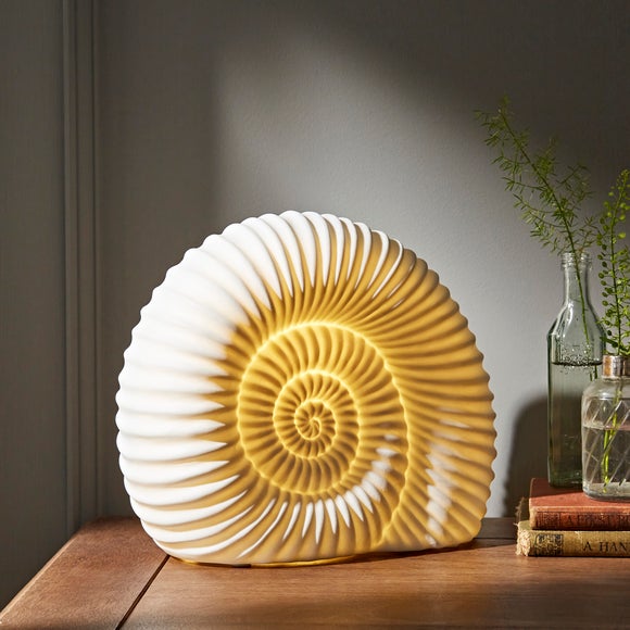 Porcelain Ammonite Table Lamp - image 1