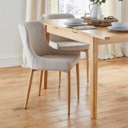 Montreal Set of 2 Dining Chairs, Fabric - thumbnail 1