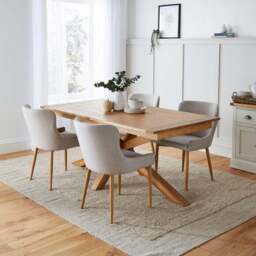 Montreal Set of 2 Dining Chairs, Fabric - thumbnail 2