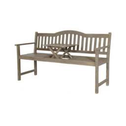 Richmond Acacia Wood Bench with Pop Up Table - thumbnail 2