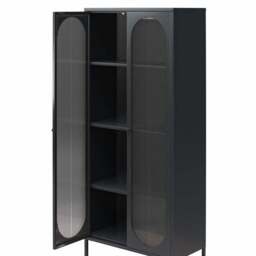 Luna Tall Fluted Sideboard, Glass - thumbnail 4