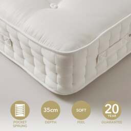 Dorma Cloud Twin Spring Pocket Soft Mattress - thumbnail 1