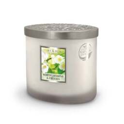 Heart and Home Ellipse White Jasmine & Freesia Multi Wick Candle - thumbnail 3