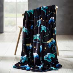 Catherine Lansfield Gamer Throw Blanket 130cm x 170cm