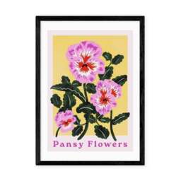 East End Prints Pansy Flowers Print - thumbnail 2