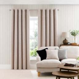 Boucle Chenille Eyelet Curtains - thumbnail 2