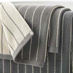 Narrow Stripe Yarn Dye Cotton Towel - thumbnail 2